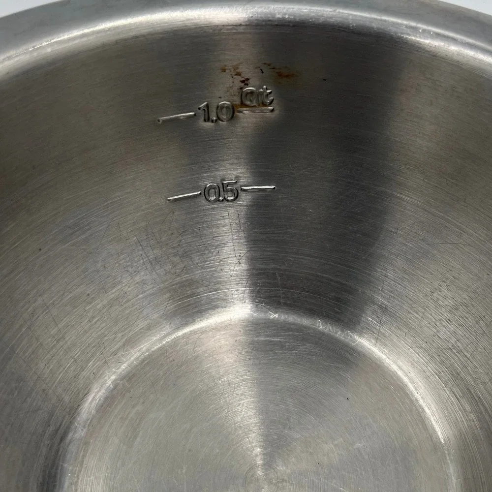 Wolfgang Puck Mixing Bowl Set Unisex OS Silver Good Stainless Steel Lidded 3pc